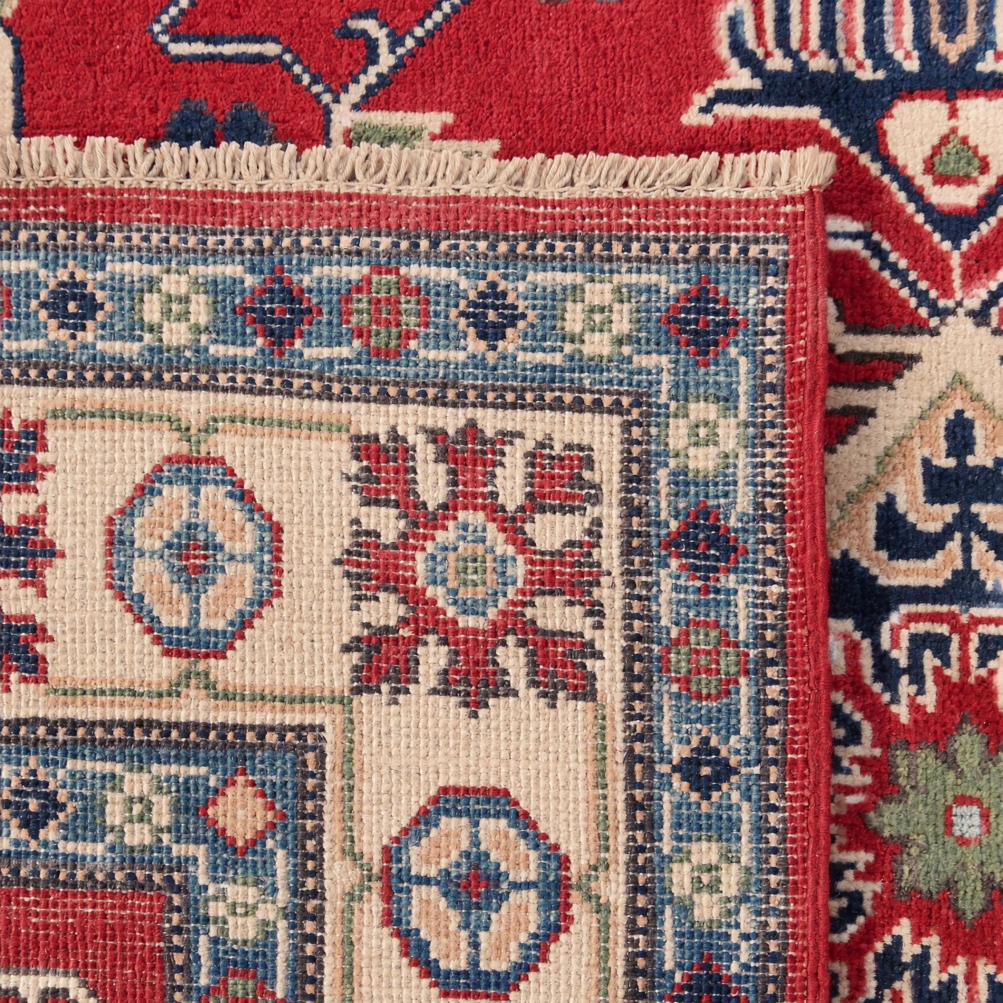 125cm x 180cm Handgeknüpft Kazak Teppich