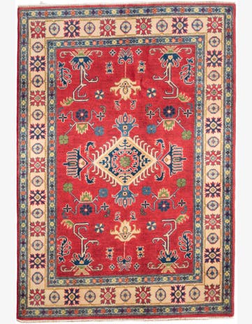 4' x 5' 11 Hand Knotted Kazak Rug