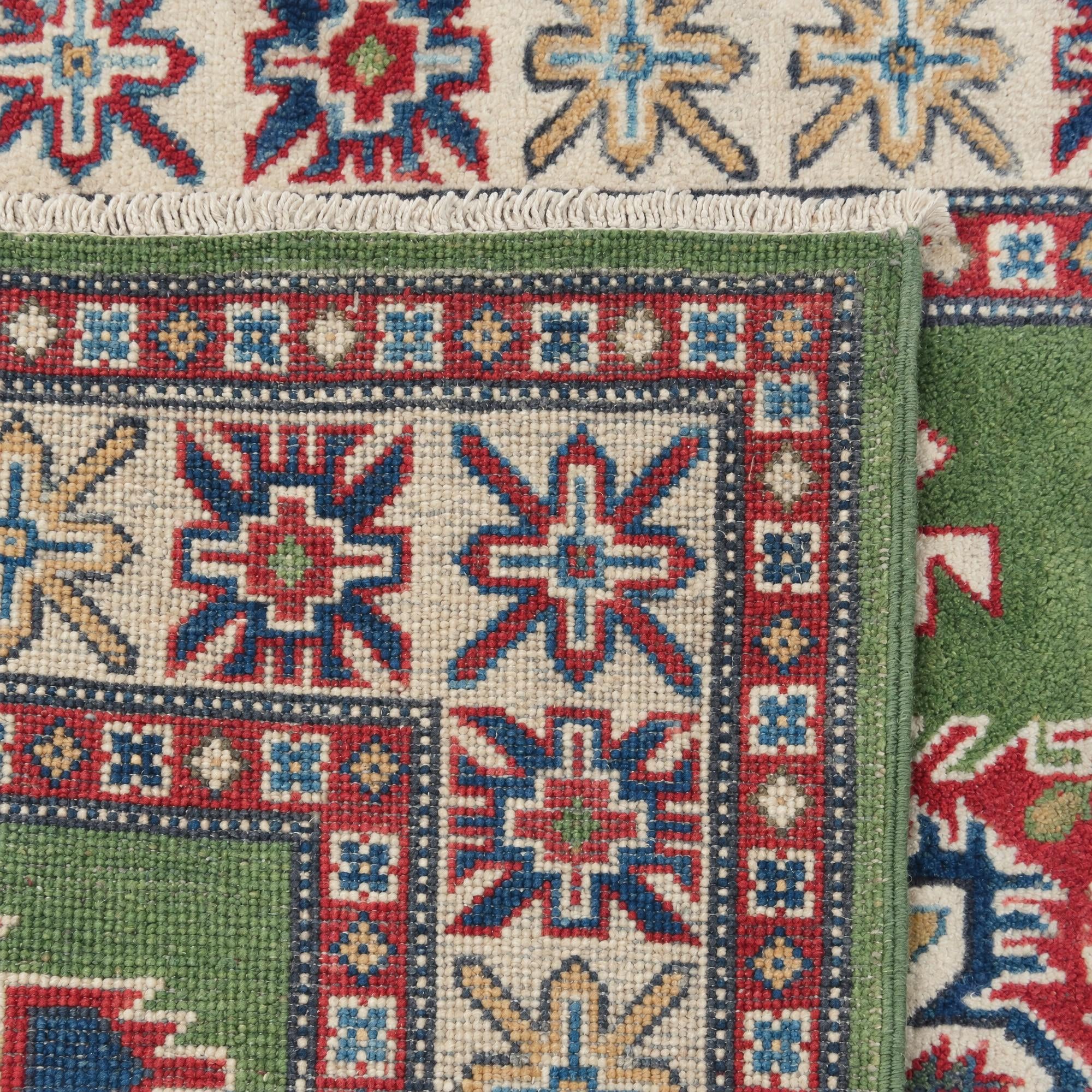 3' 3 x 4' 11 Hand Knotted Kazak Rug