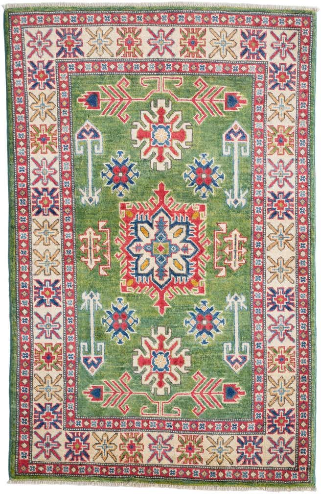 100cm x 150cm Handgeknüpft Kazak Teppich