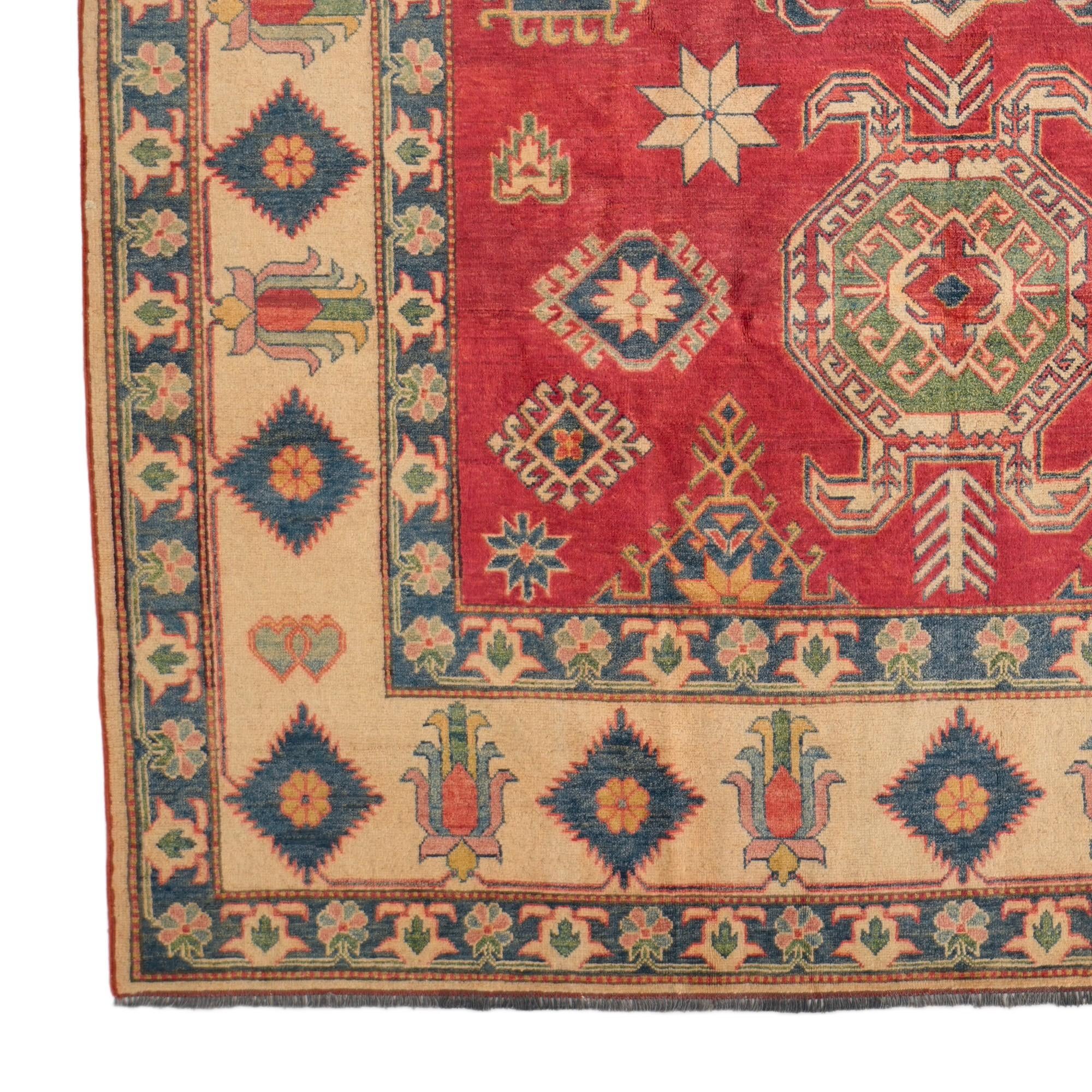 215cm x 315cm Hand Knotted Kazak Rug