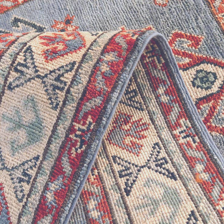 Detail image of 2' 8 x 4' 4 Hand Knotted Kazak Rug