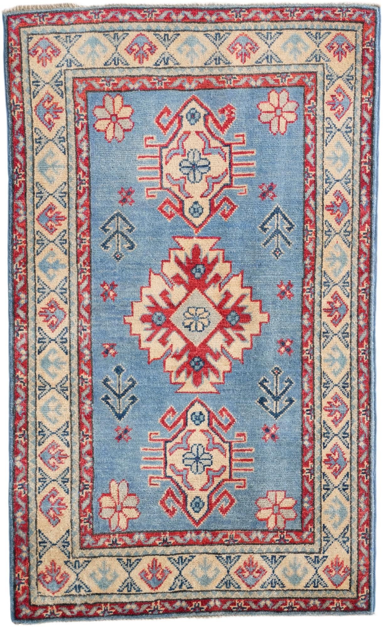 2' 8 x 4' 4 Hand Knotted Kazak Rug