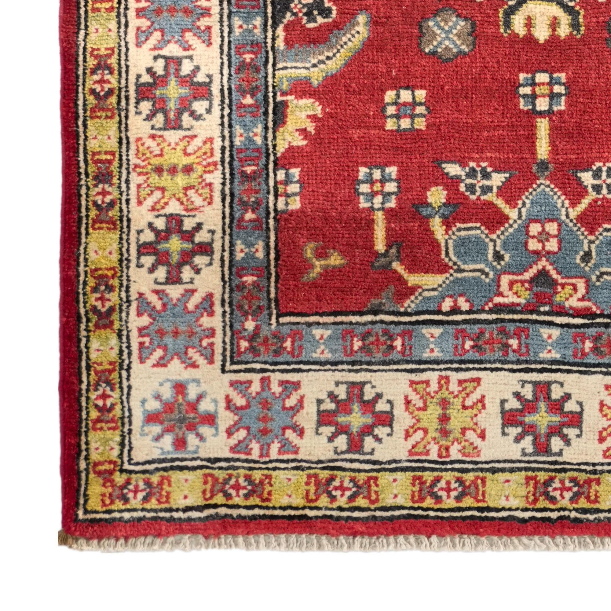 85cm x 120cm Hand Knotted Kazak Rug