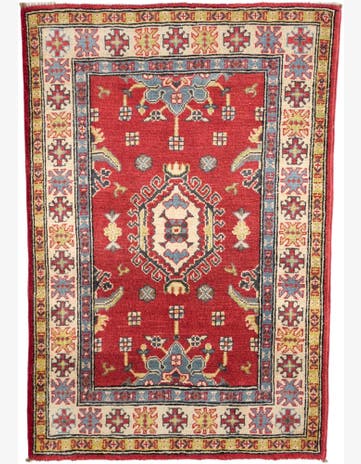 2' 9 x 4' Hand Knotted Kazak Rug