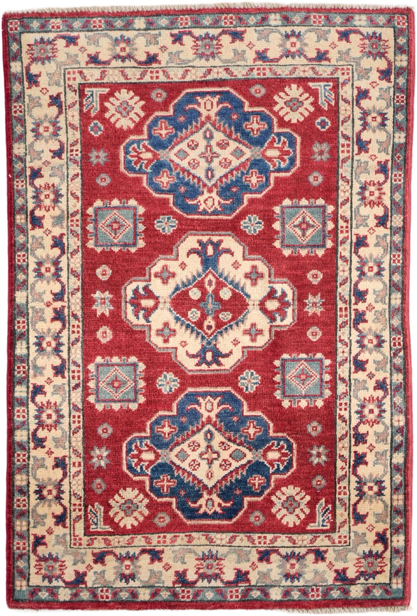 2' 8 x 3' 11 Hand Knotted Kazak Rug