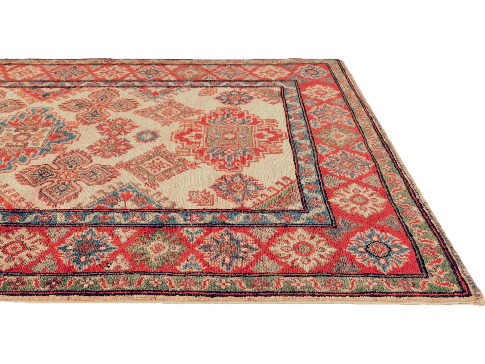 4' 7 x 6' 8 Hand Knotted Kazak Rug