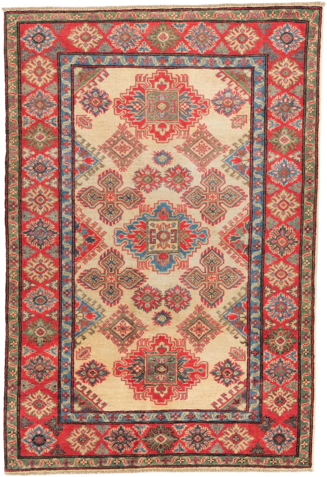 4' 7 x 6' 8 Hand Knotted Kazak Rug