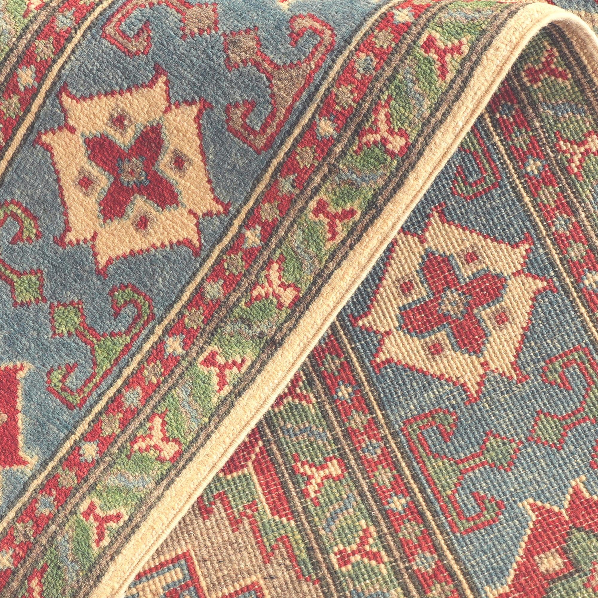 5' x 7' 5 Hand Knotted Kazak Rug