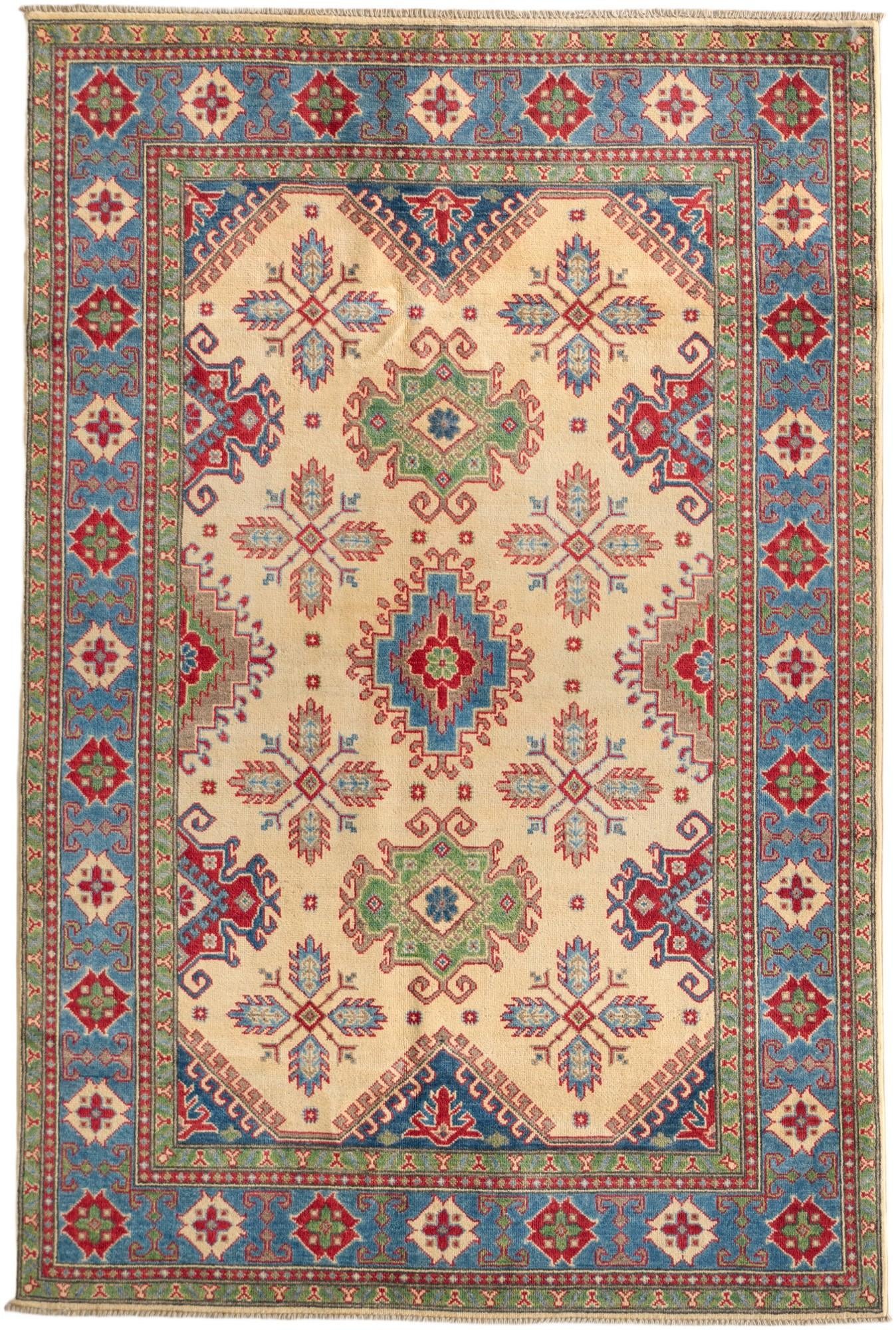 5' x 7' 5 Hand Knotted Kazak Rug