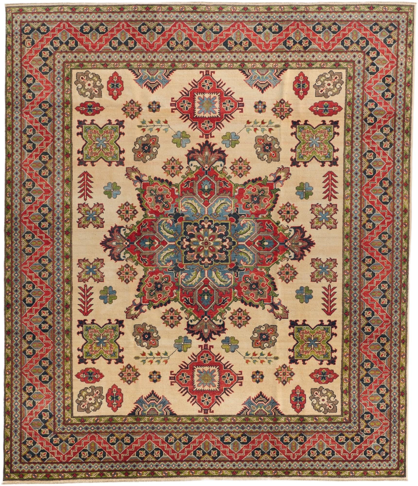 8' 5 x 9' 10 Hand Knotted Kazak Rug