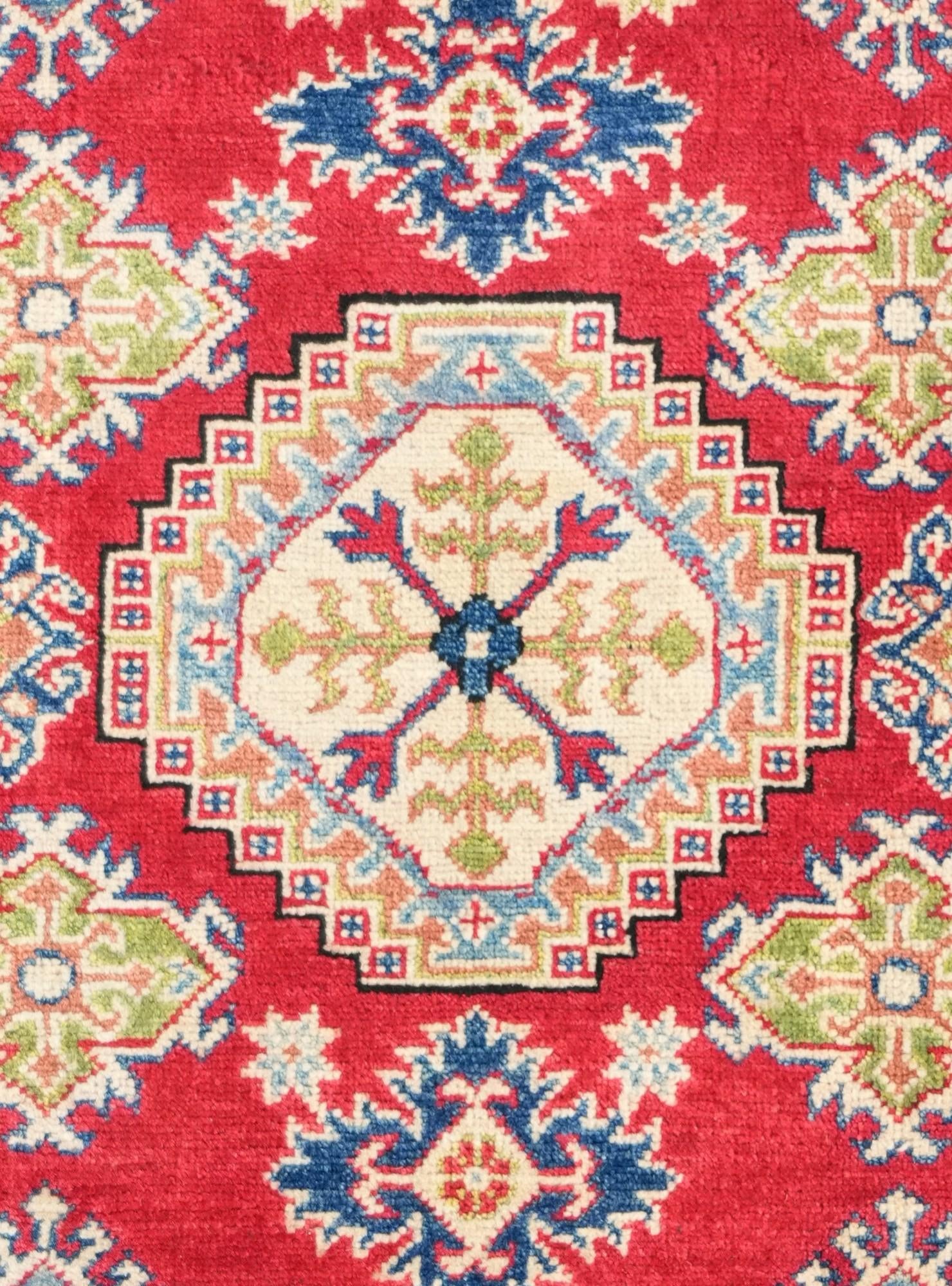 3' 11 x 6' 1 Hand Knotted Kazak Rug