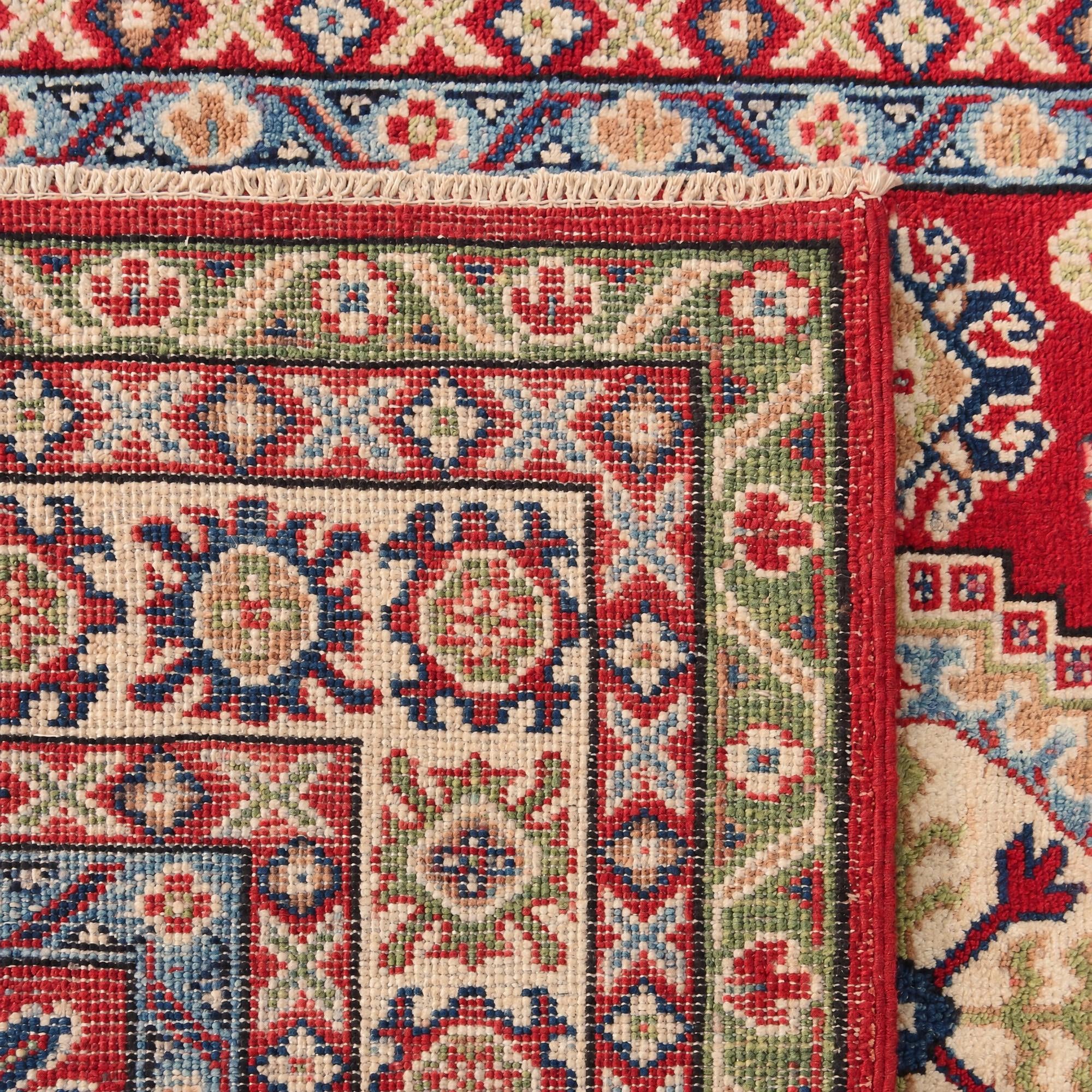 3' 11 x 6' 1 Hand Knotted Kazak Rug