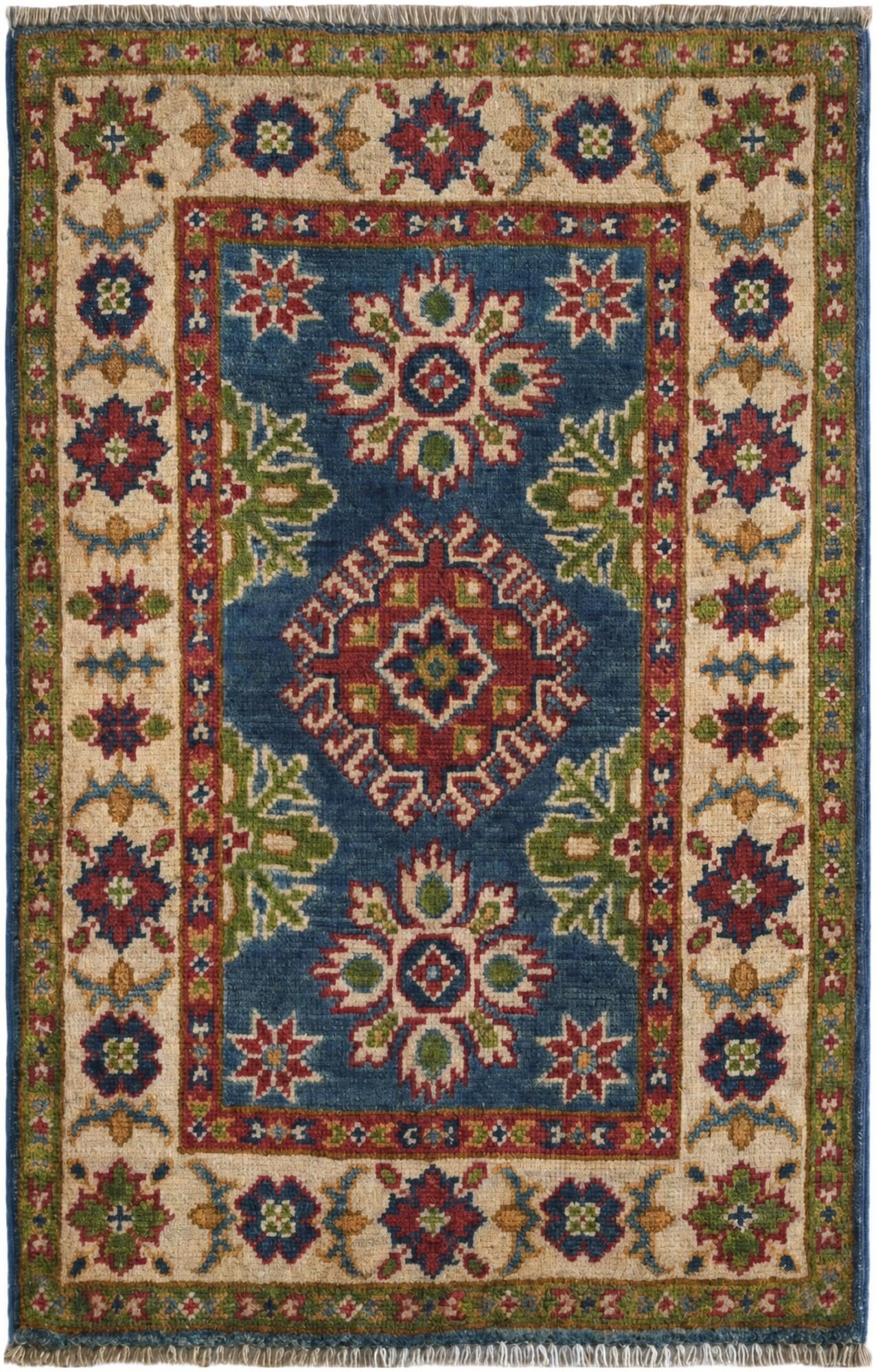 1' 10 x 2' 11 Hand Knotted Kazak Rug