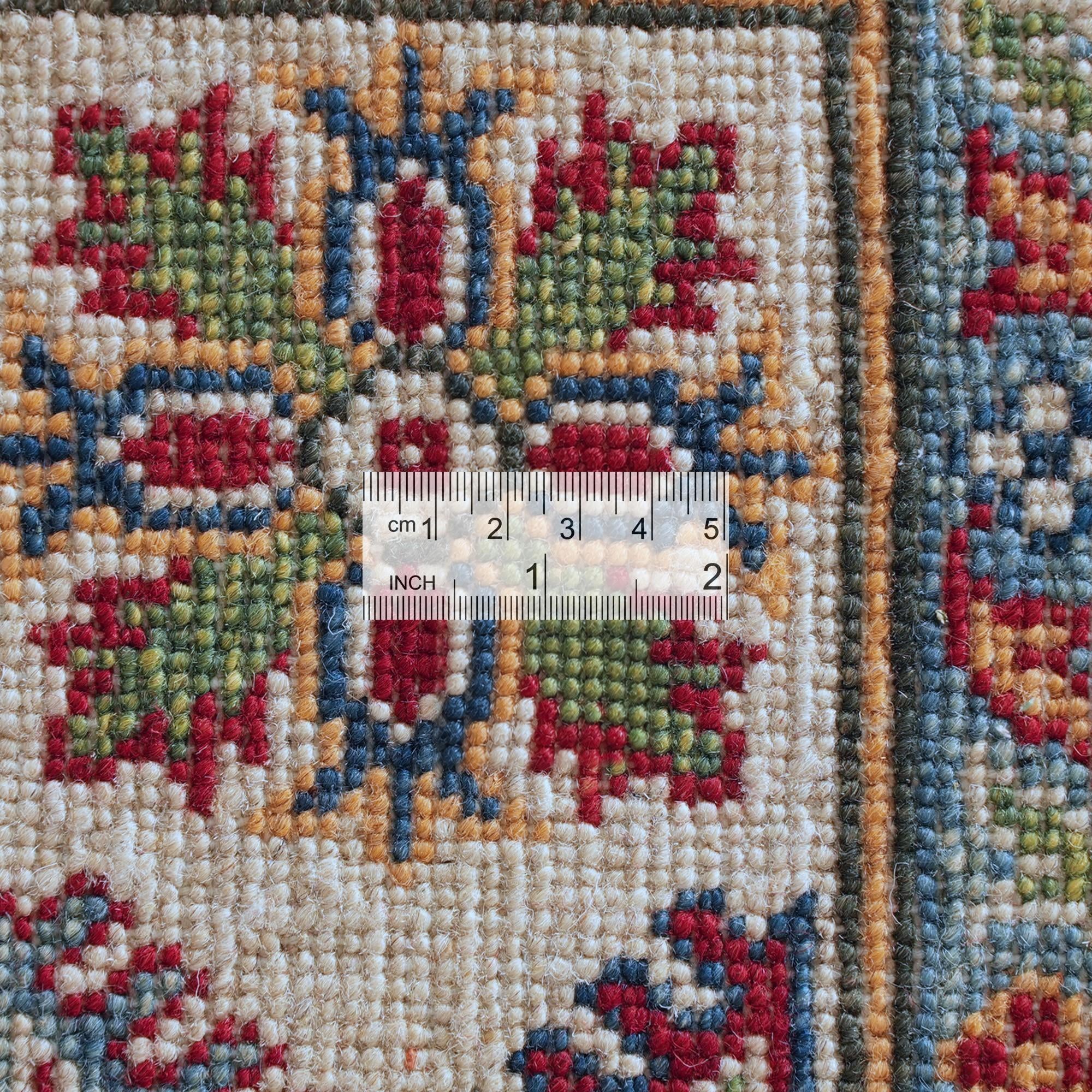 3' 11 x 6' Hand Knotted Kazak Rug