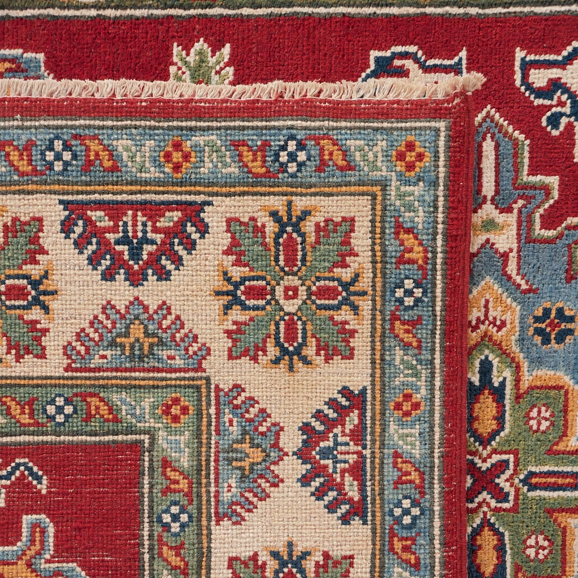 3' 11 x 6' Hand Knotted Kazak Rug