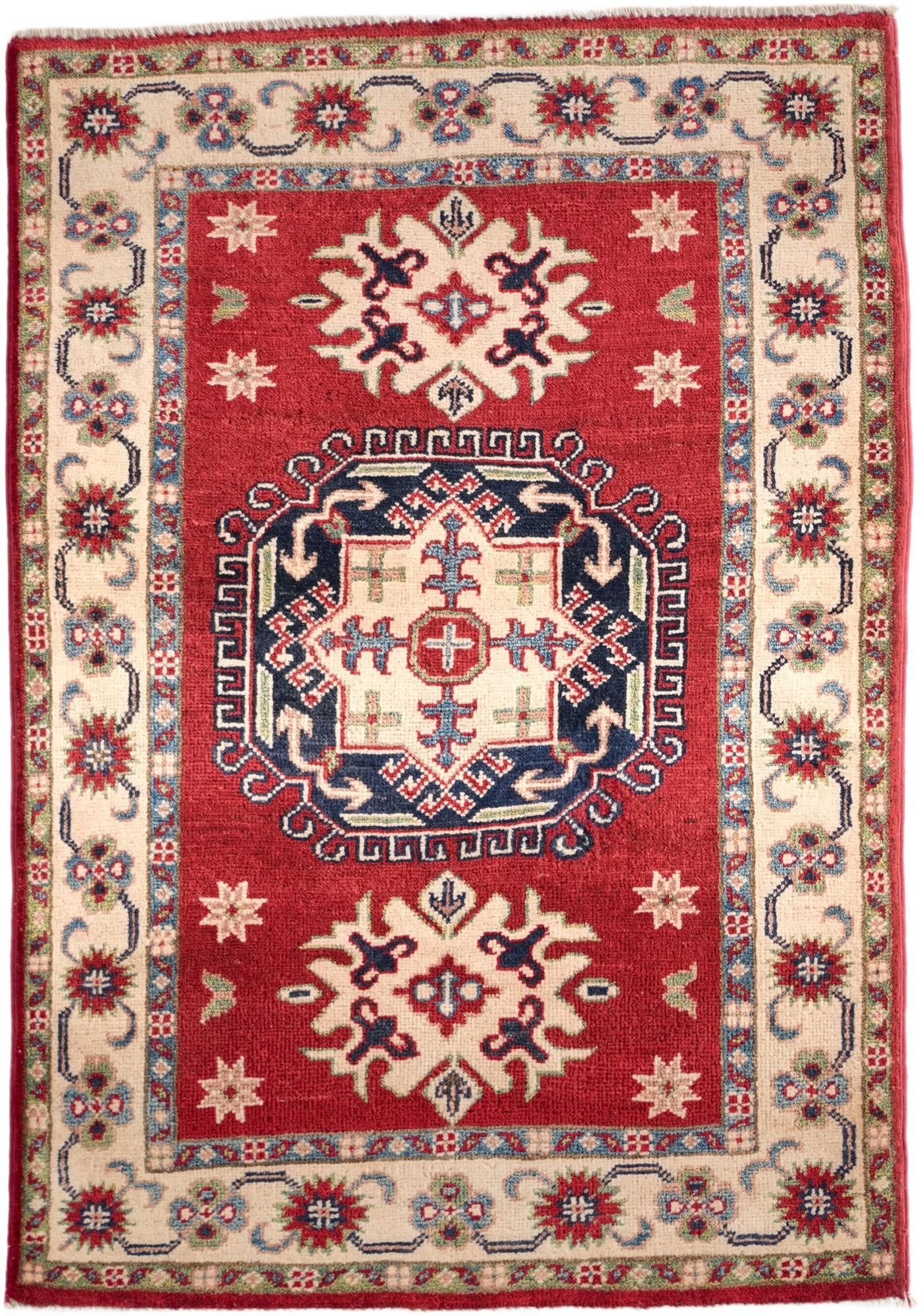 2' 8 x 3' 10 Hand Knotted Kazak Rug