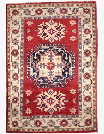 2' 8 x 3' 10 Hand Knotted Kazak Rug
