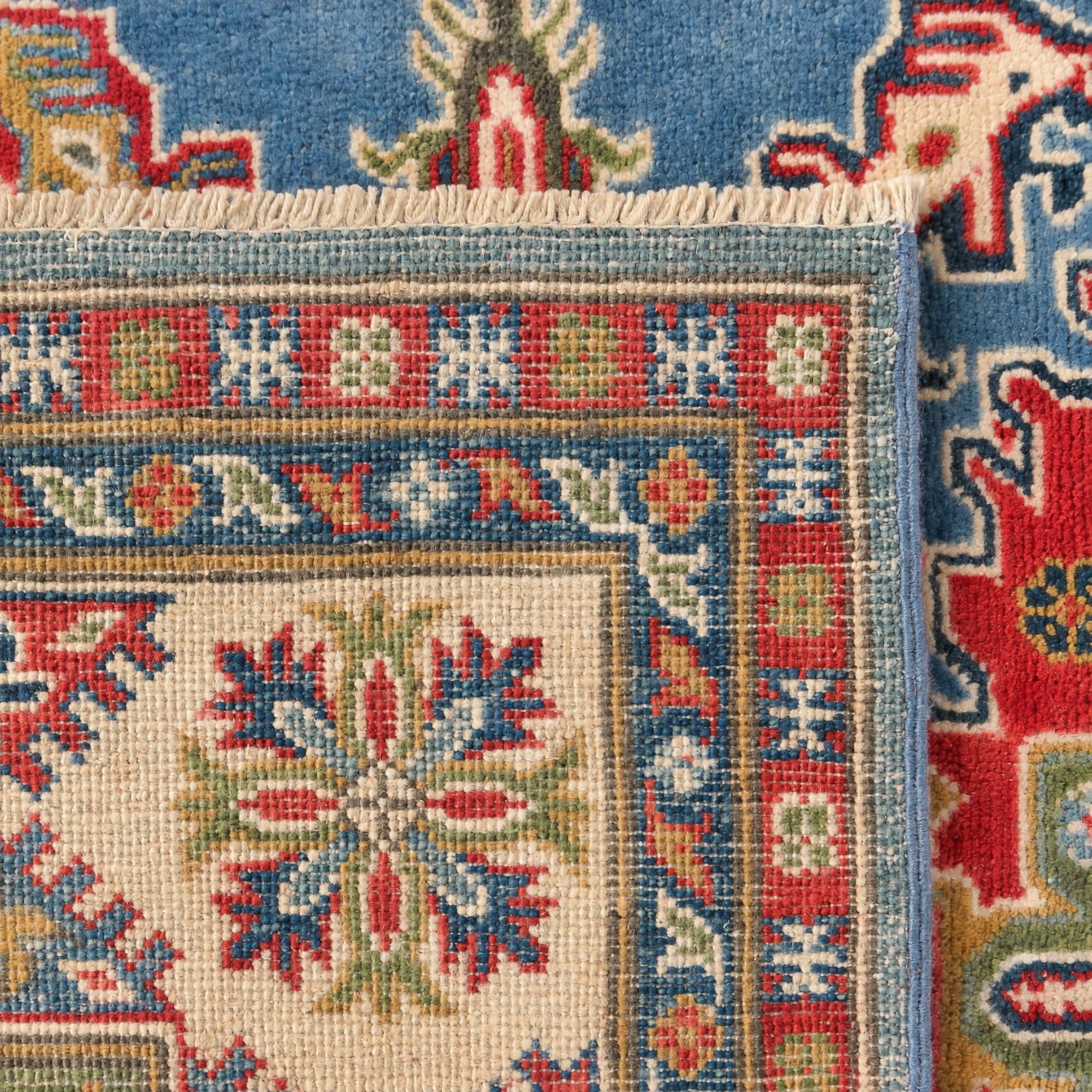 4' 9 x 7' 1 Hand Knotted Kazak Rug