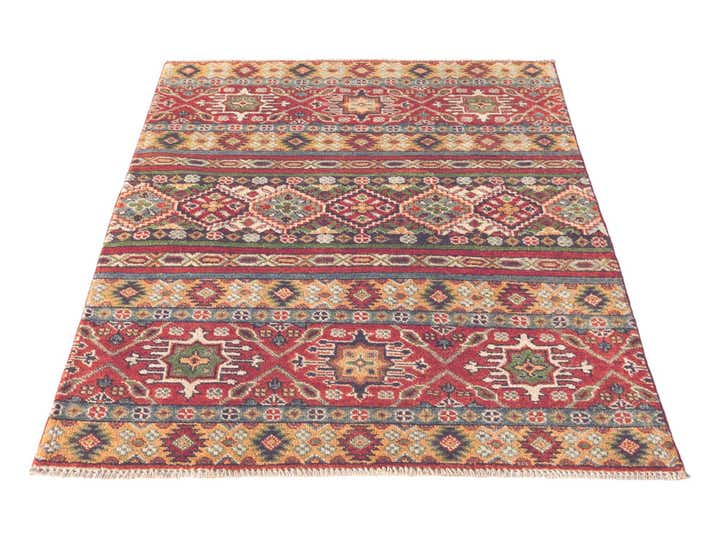 3' 6 x 4' 10 Hand Knotted Kazak Rug