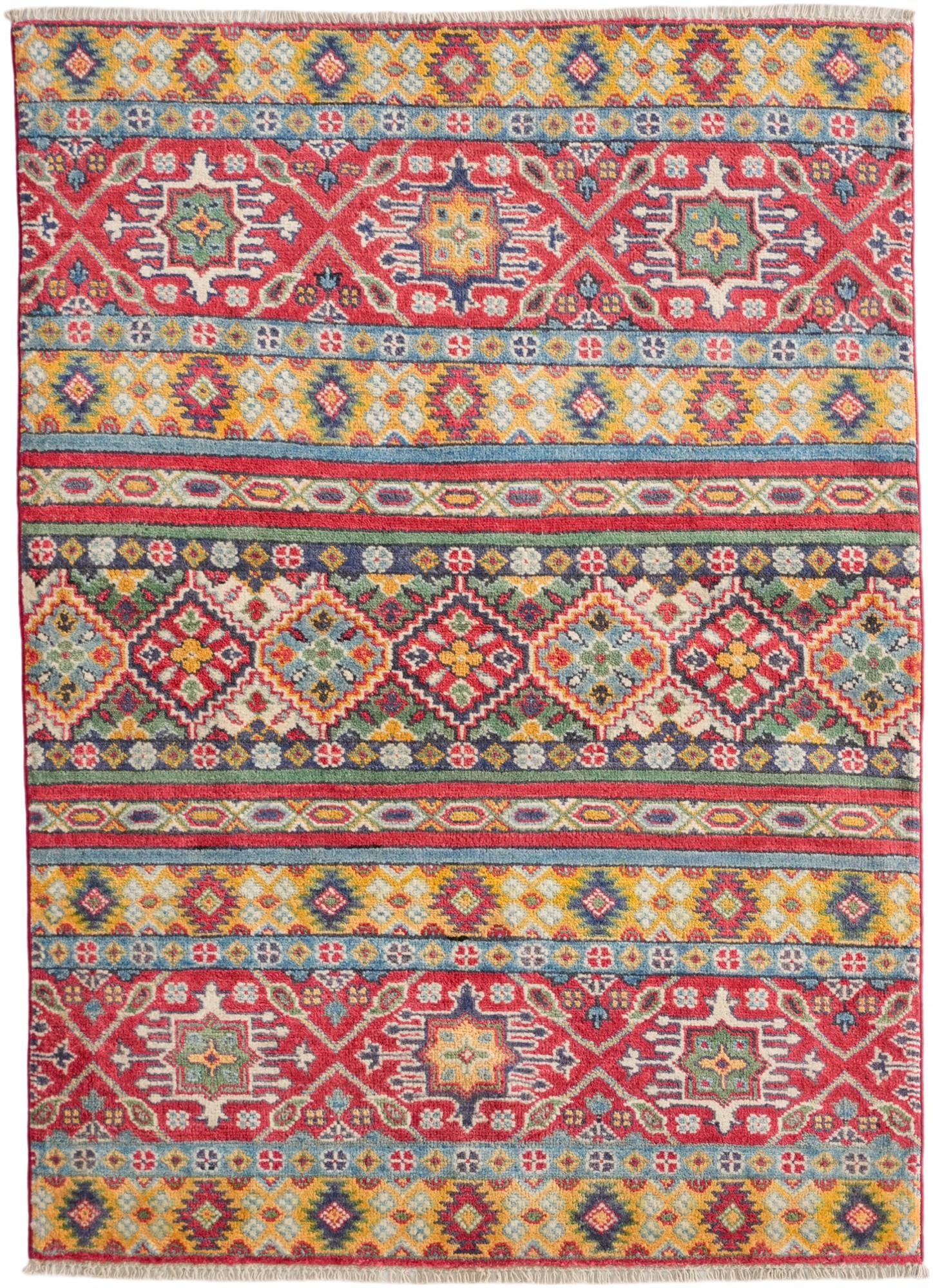 3' 6 x 4' 10 Hand Knotted Kazak Rug