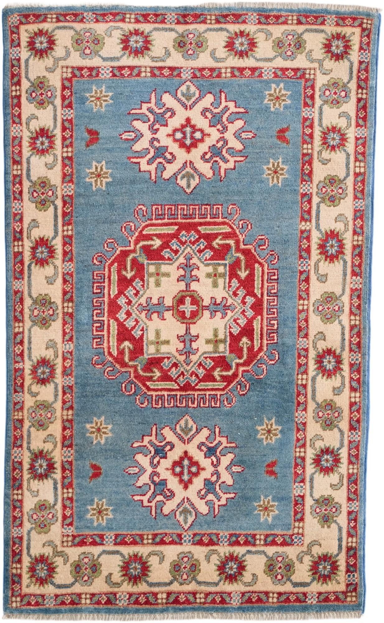 2' 7 x 4' 3 Hand Knotted Kazak Rug