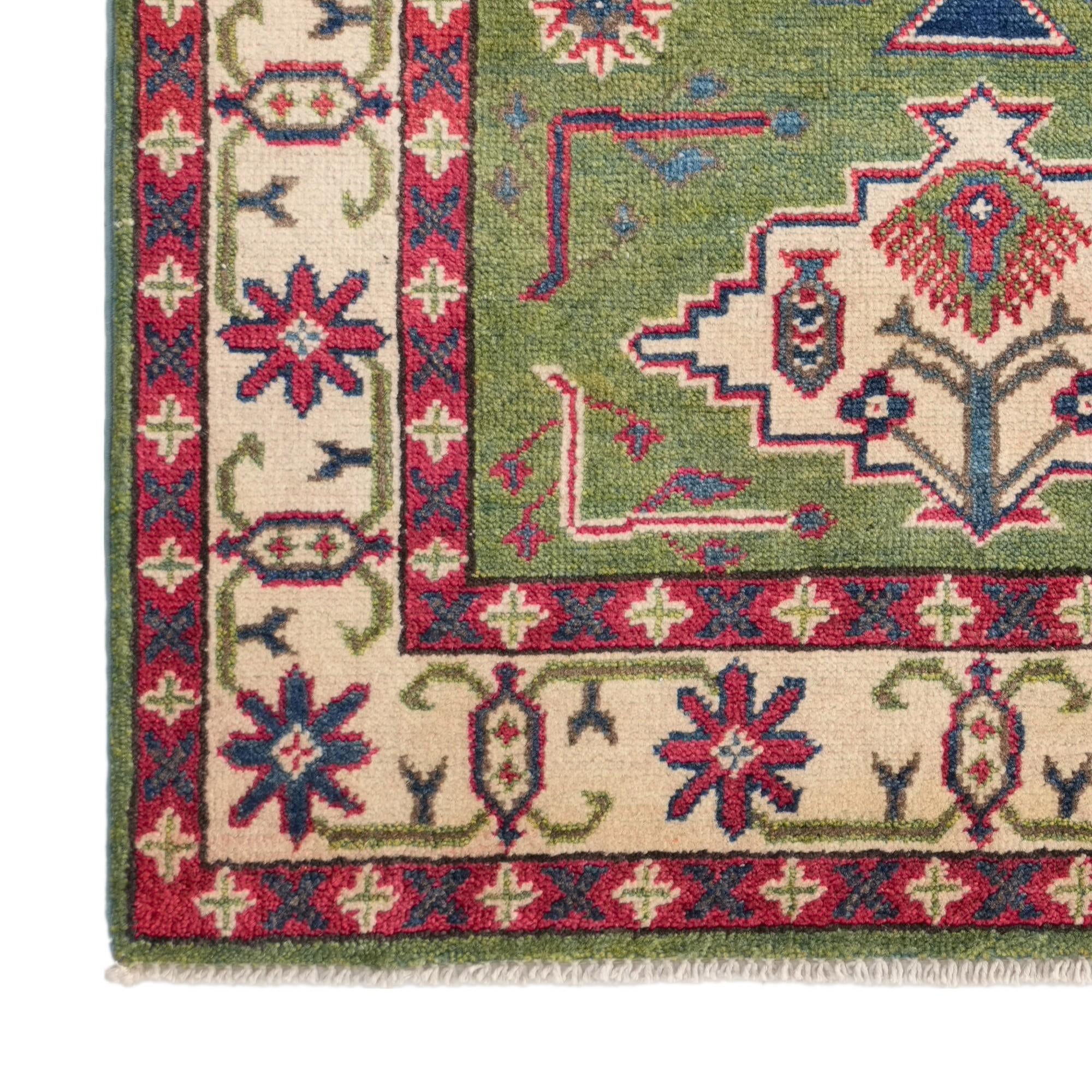 2' 8 x 4' Hand Knotted Kazak Rug