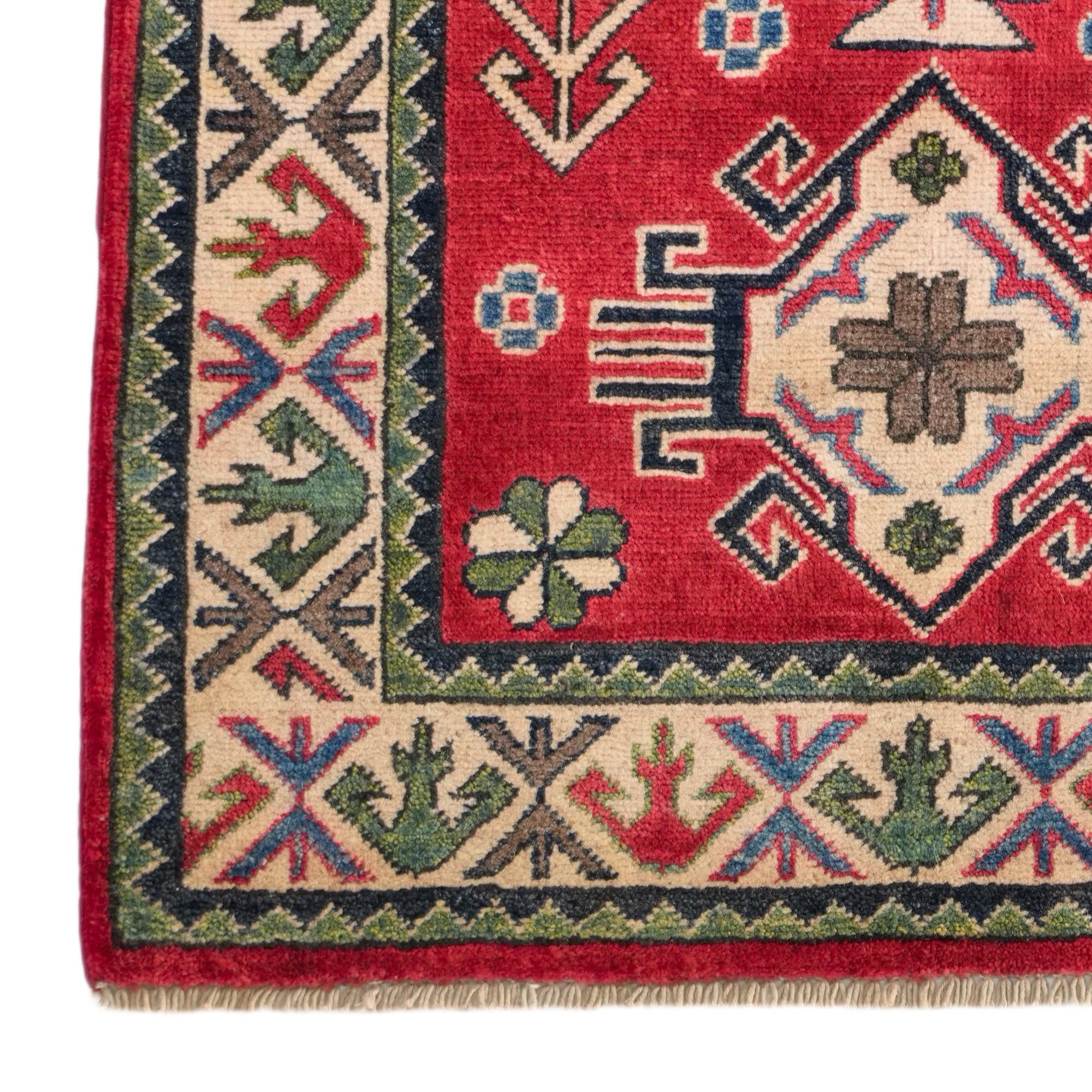 80cm x 120cm Hand Knotted Kazak Rug