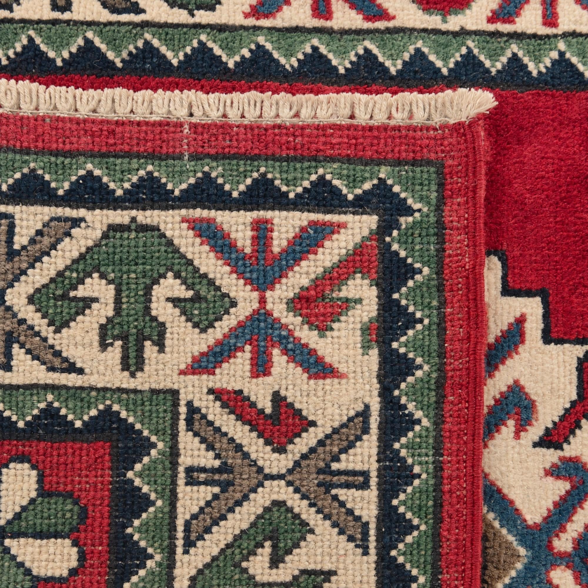 80cm x 120cm Hand Knotted Kazak Rug