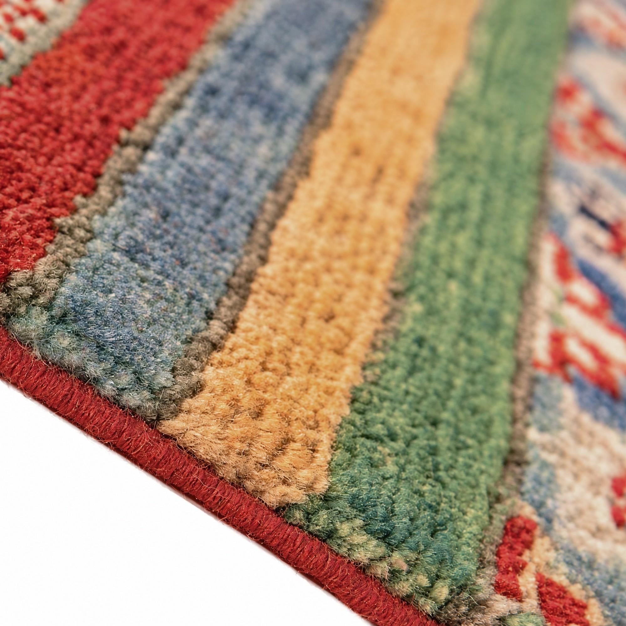 Detail image 7 of 11: 5' x 6' 5 Hand Knotted Kazak Rug