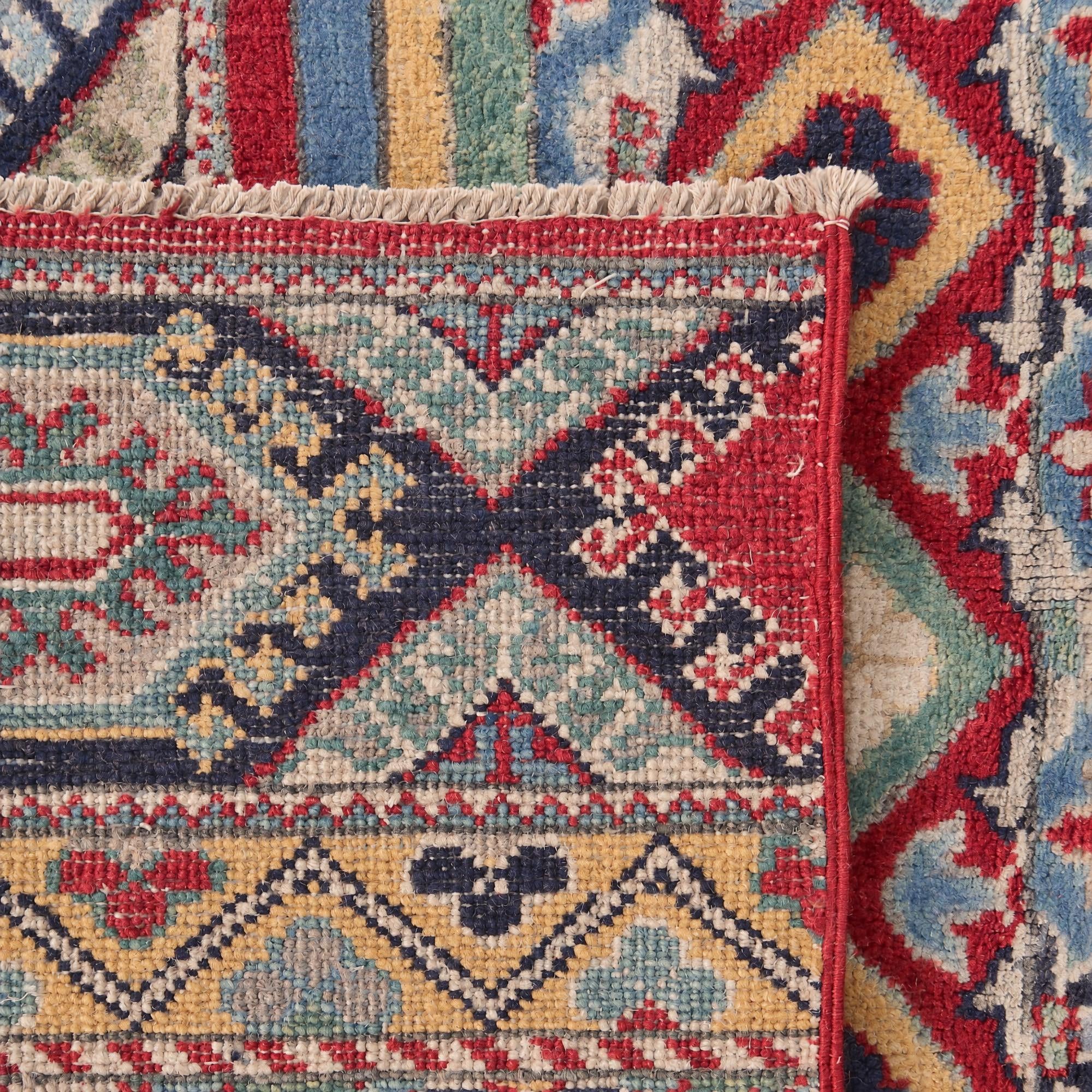 Detail image 11 of 11: 5' x 6' 5 Hand Knotted Kazak Rug