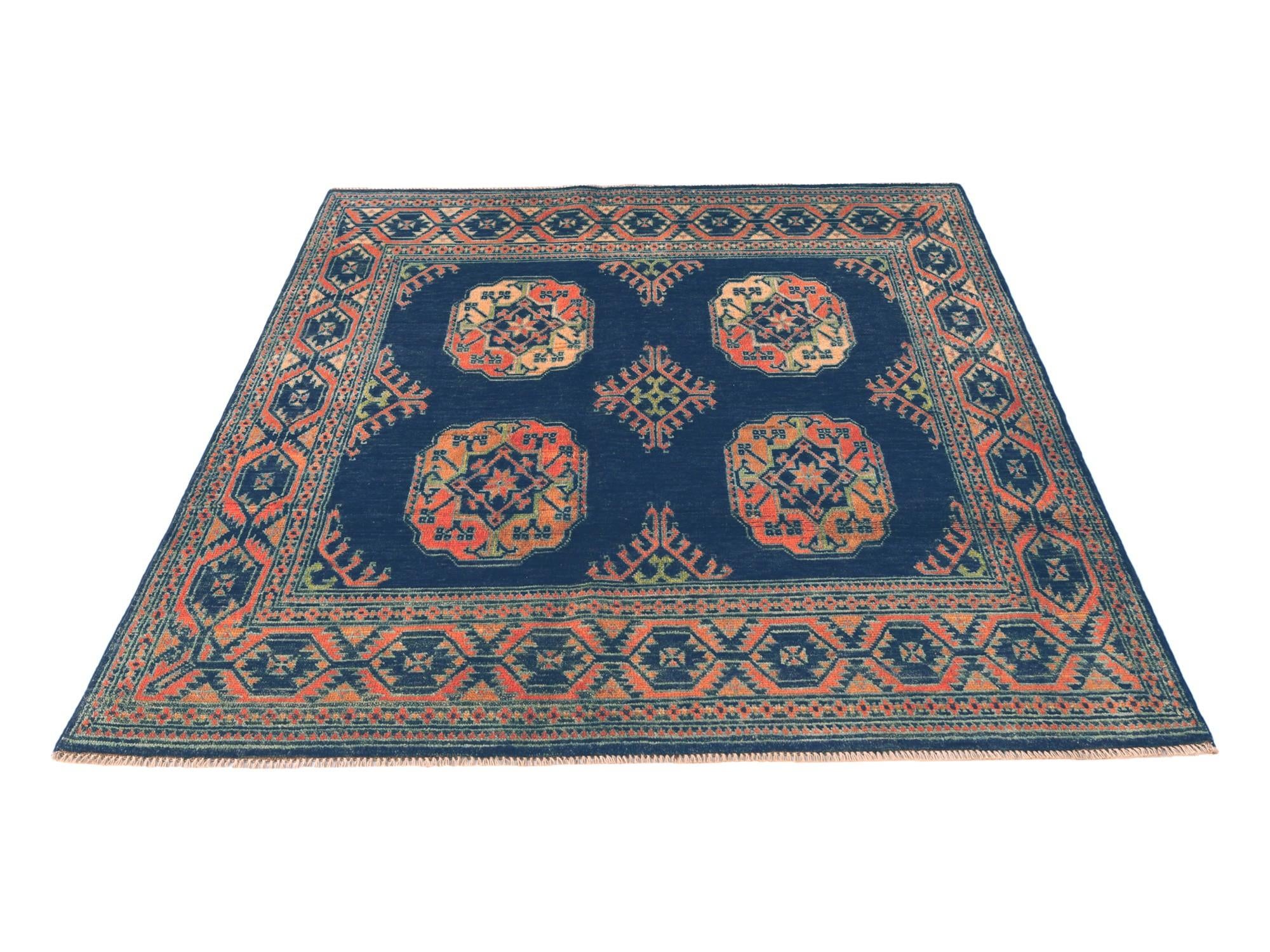 5' 3 x 6' 3 Hand Knotted Kazak Rug