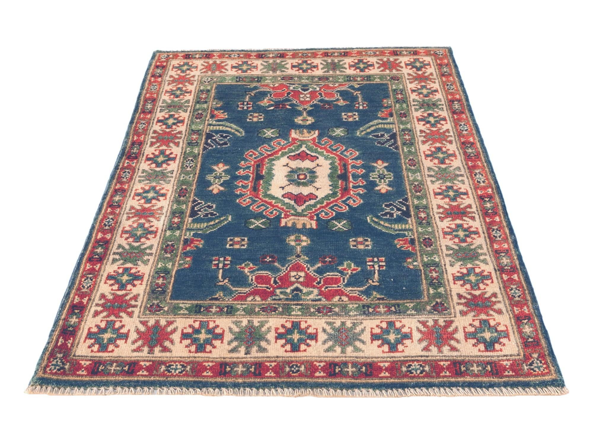 2' 9 x 4' 2 Hand Knotted Kazak Rug