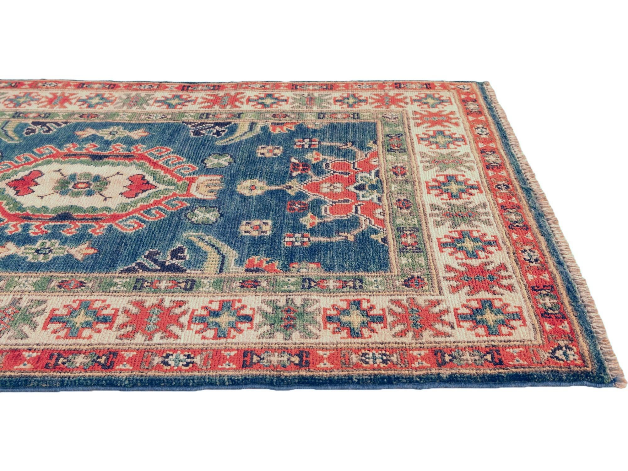 2' 9 x 4' 2 Hand Knotted Kazak Rug