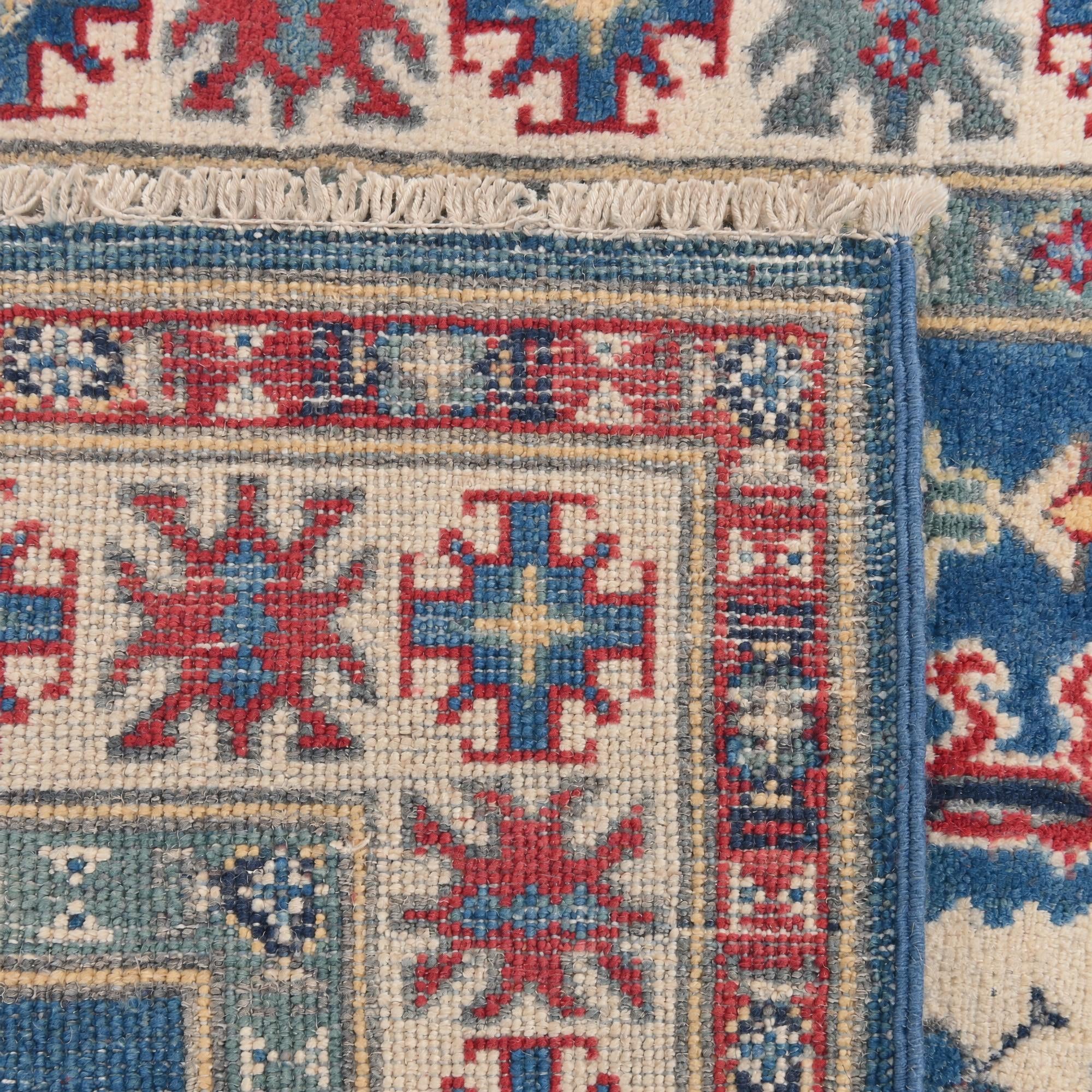 85cm x 125cm Hand Knotted Kazak Rug