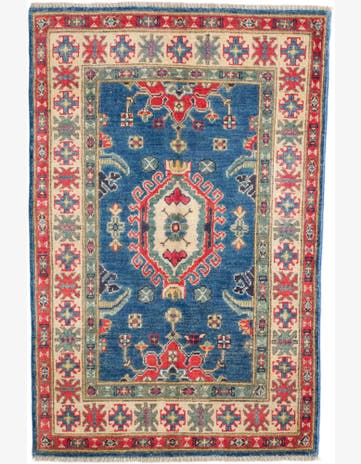 2' 9 x 4' 2 Hand Knotted Kazak Rug