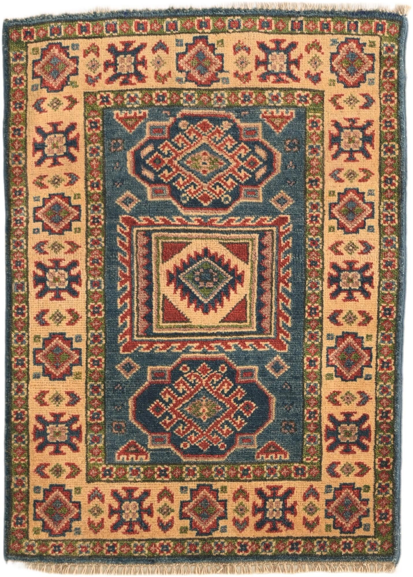 2' x 2' 9 Hand Knotted Kazak Rug