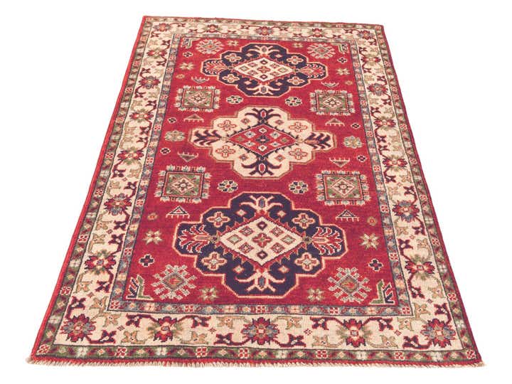 3' 2 x 4' 11 Hand Knotted Kazak Rug