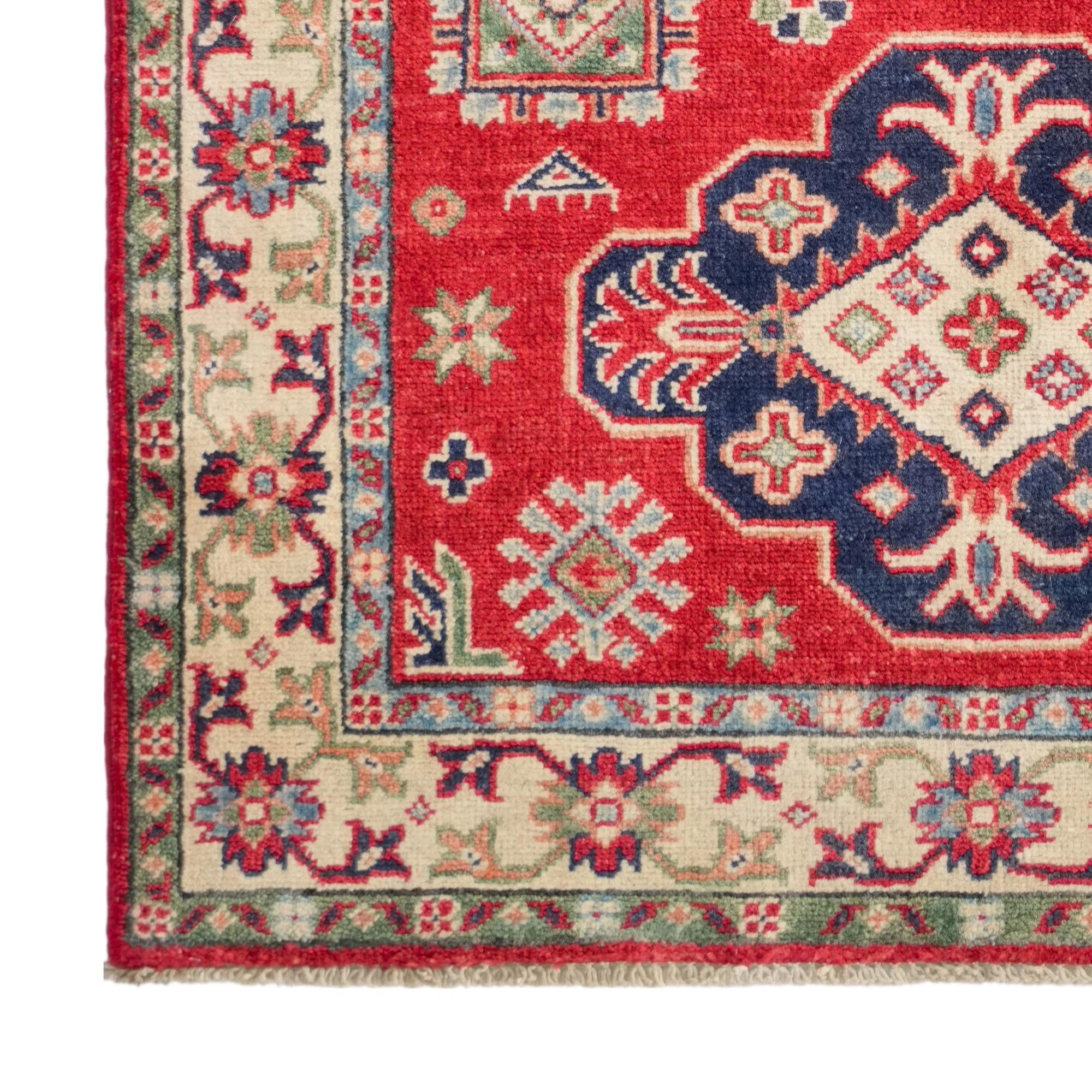 95cm x 150cm Handgeknüpft Kazak Teppich