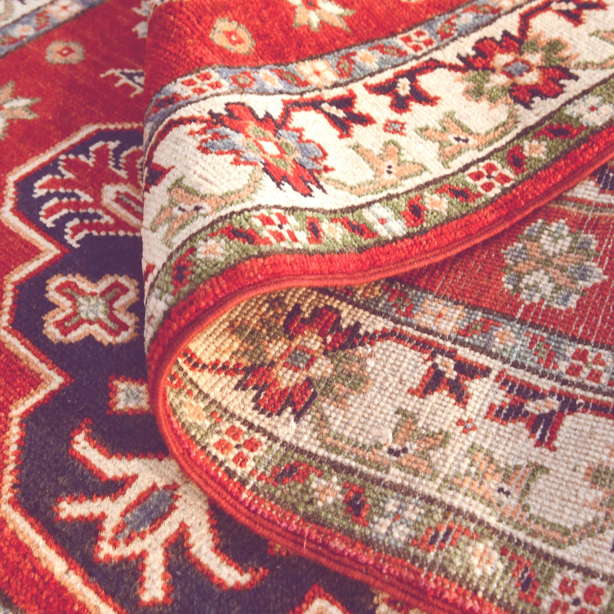 Detail image 7 of 10: 3' 2 x 4' 11 Hand Knotted Kazak Rug