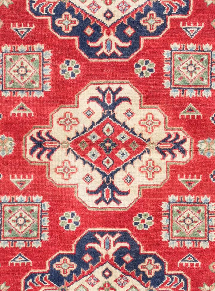 3' 2 x 4' 11 Hand Knotted Kazak Rug