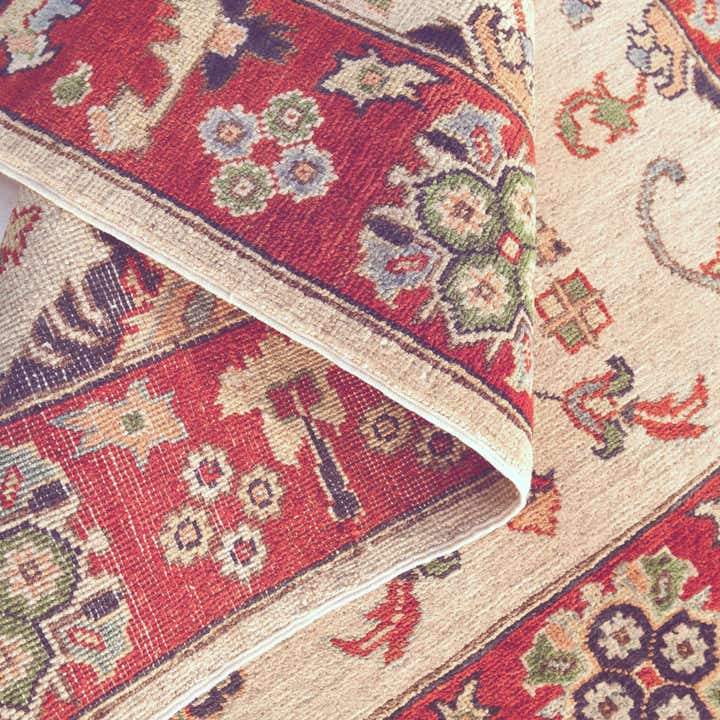 3' 5 x 4' 11 Hand Knotted Kazak Rug