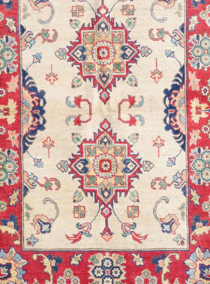 3' 5 x 4' 11 Hand Knotted Kazak Rug