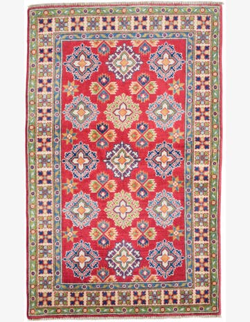 3' 3 x 5' 3 Hand Knotted Kazak Rug