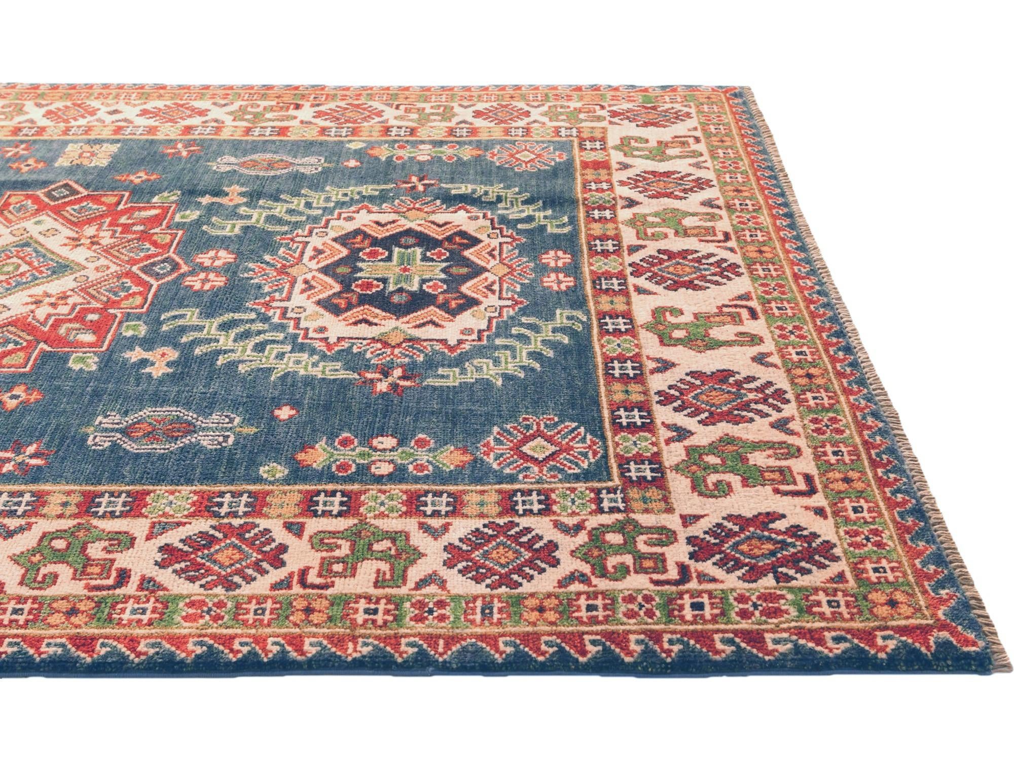 4' 2 x 6' Hand Knotted Kazak Rug