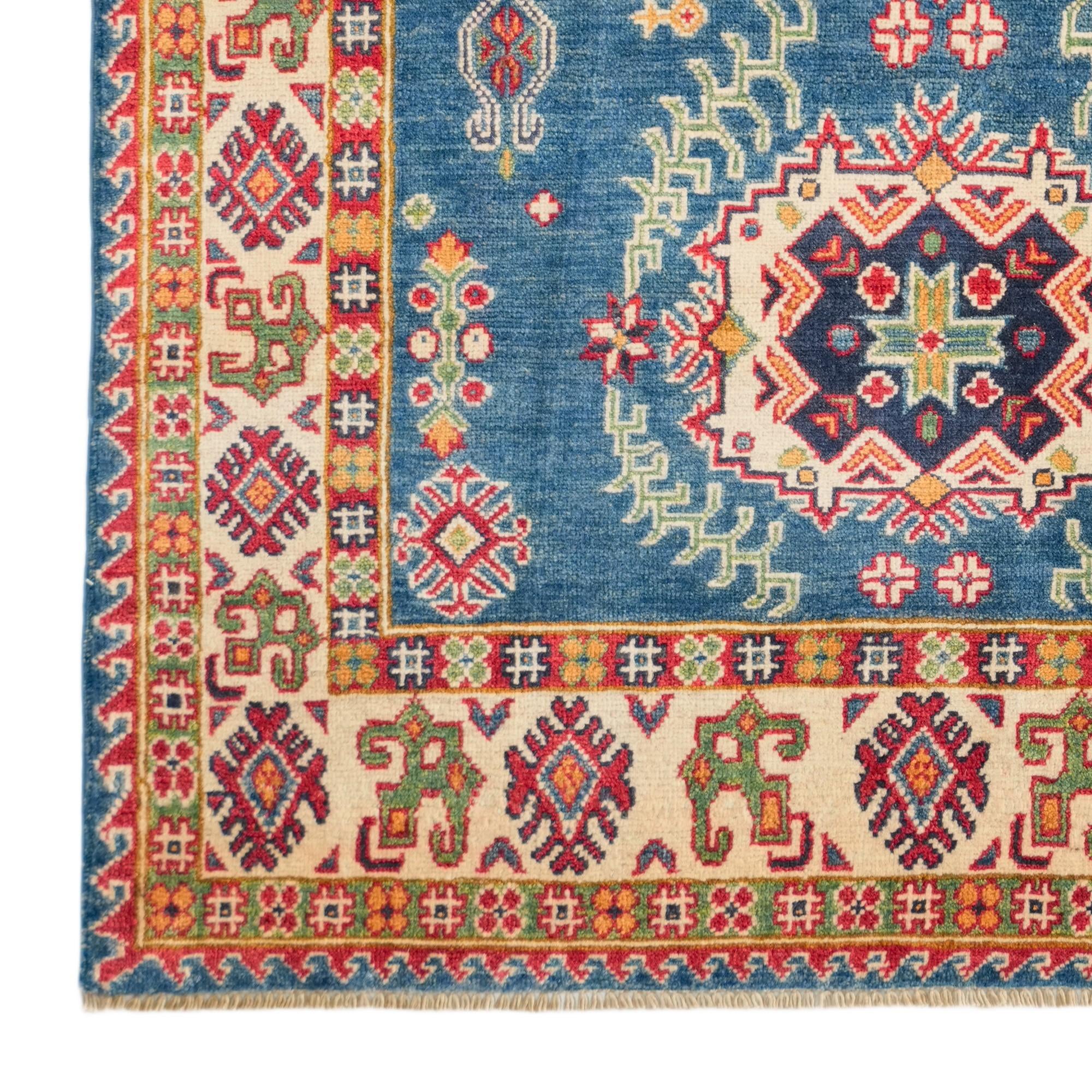 4' 2 x 6' Hand Knotted Kazak Rug
