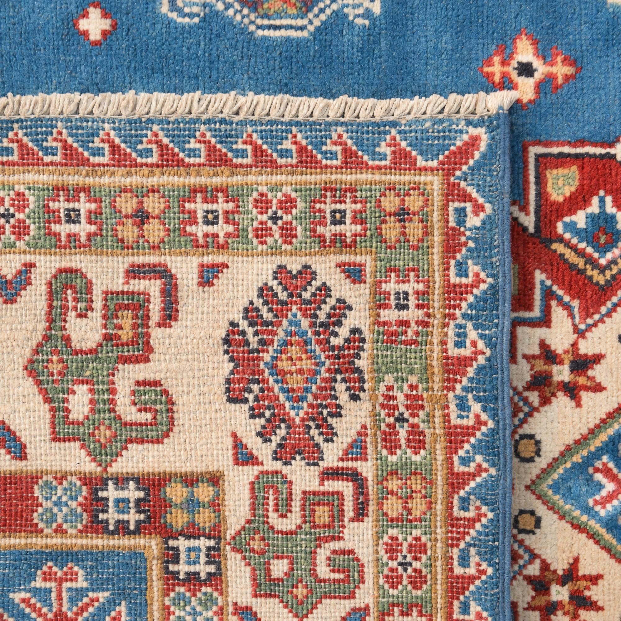 125cm x 185cm Hand Knotted Kazak Rug