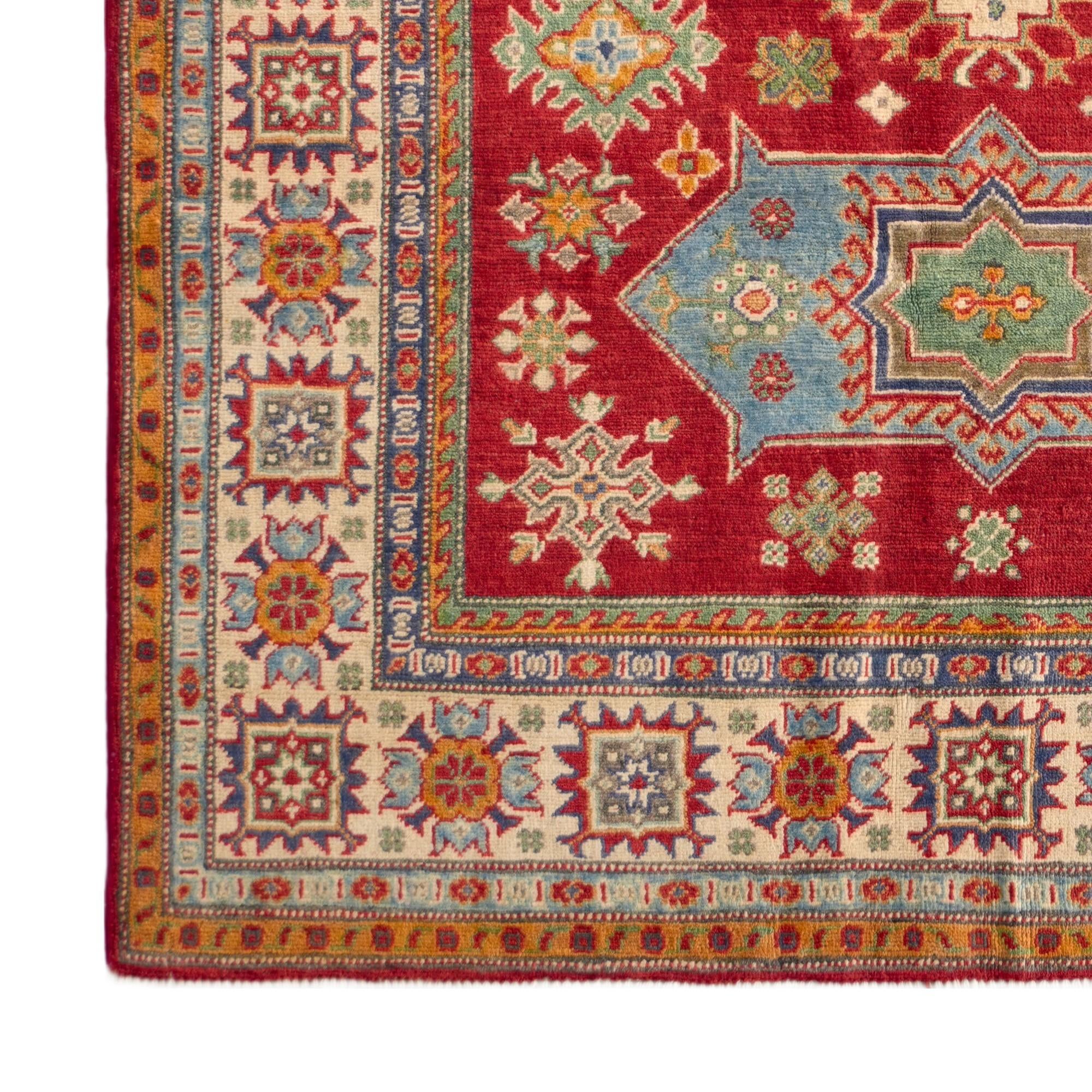 Detail image 7 of 10: 5' 2 x 7' 1 Hand Knotted Kazak Rug