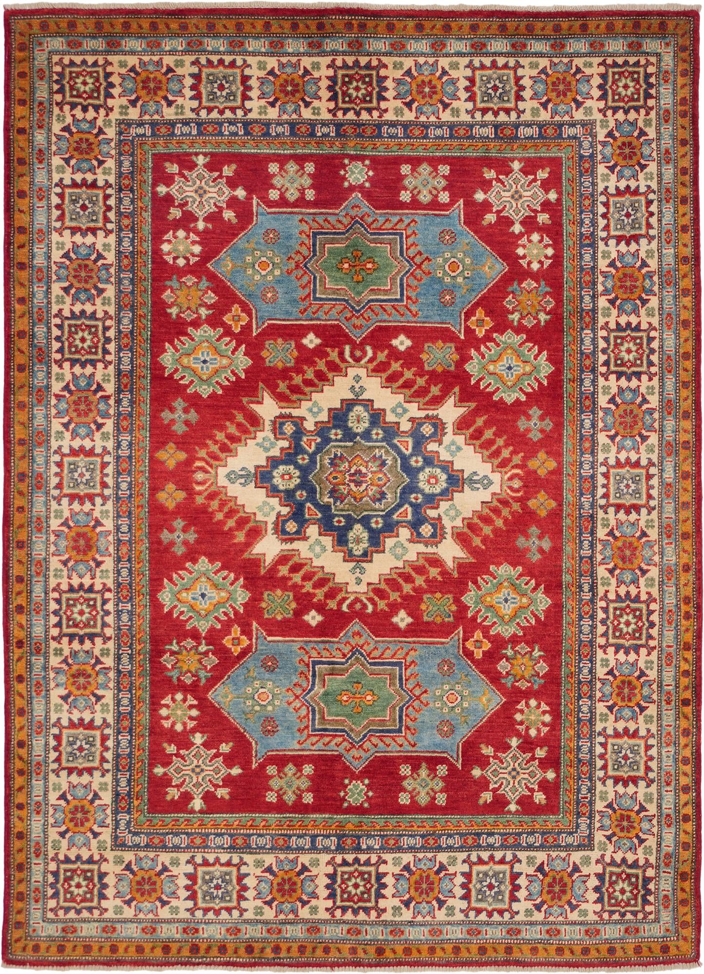 Detail image 2 of 10: 5' 2 x 7' 1 Hand Knotted Kazak Rug