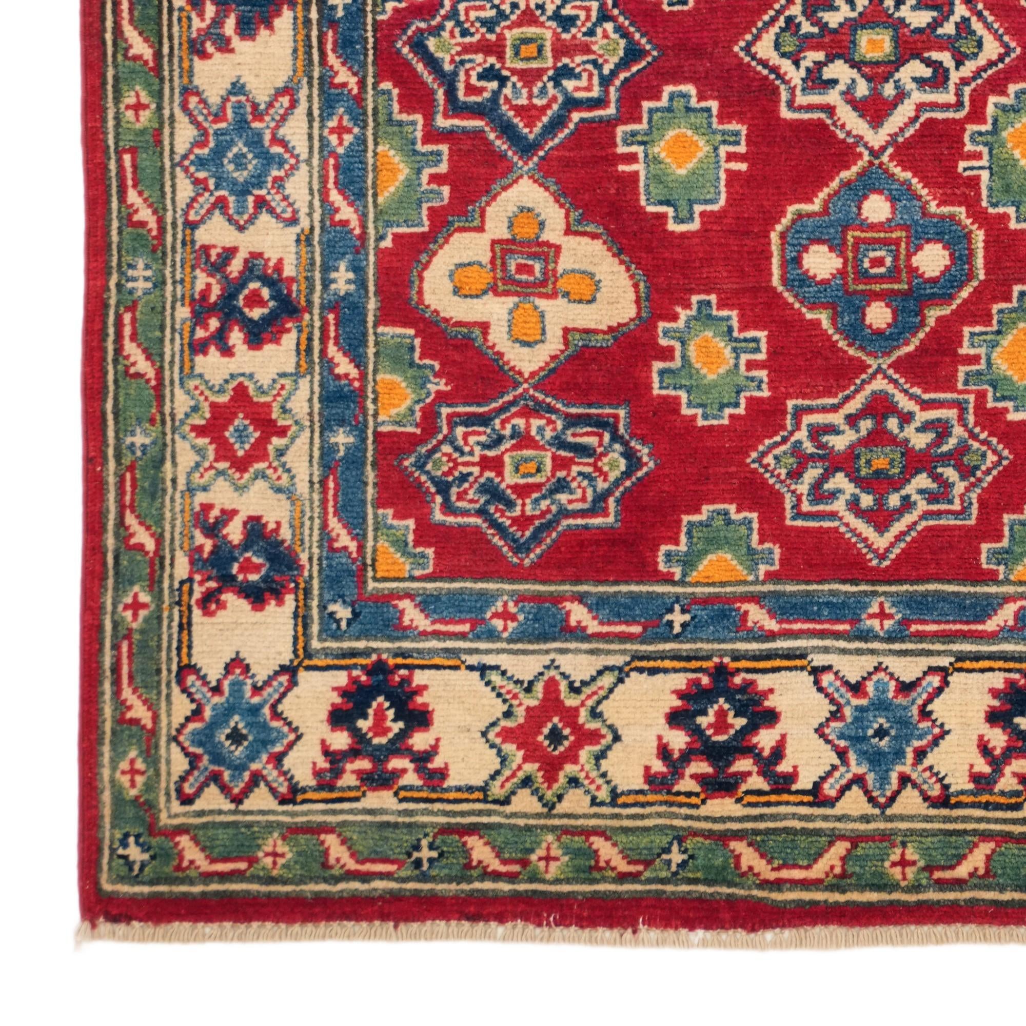 3' 3 x 4' 10 Hand Knotted Kazak Rug